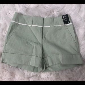 New York & Co. mint pinstripe shorts